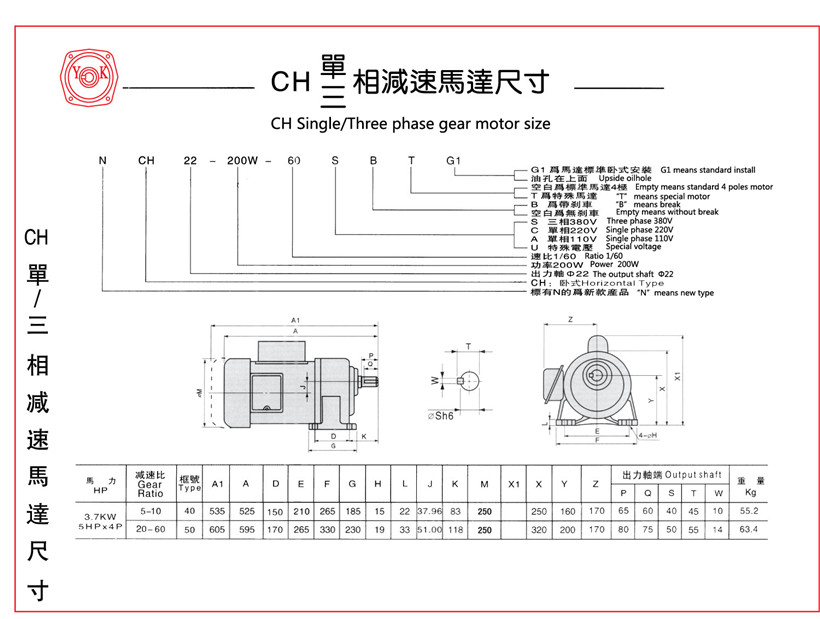 齿轮减速马达